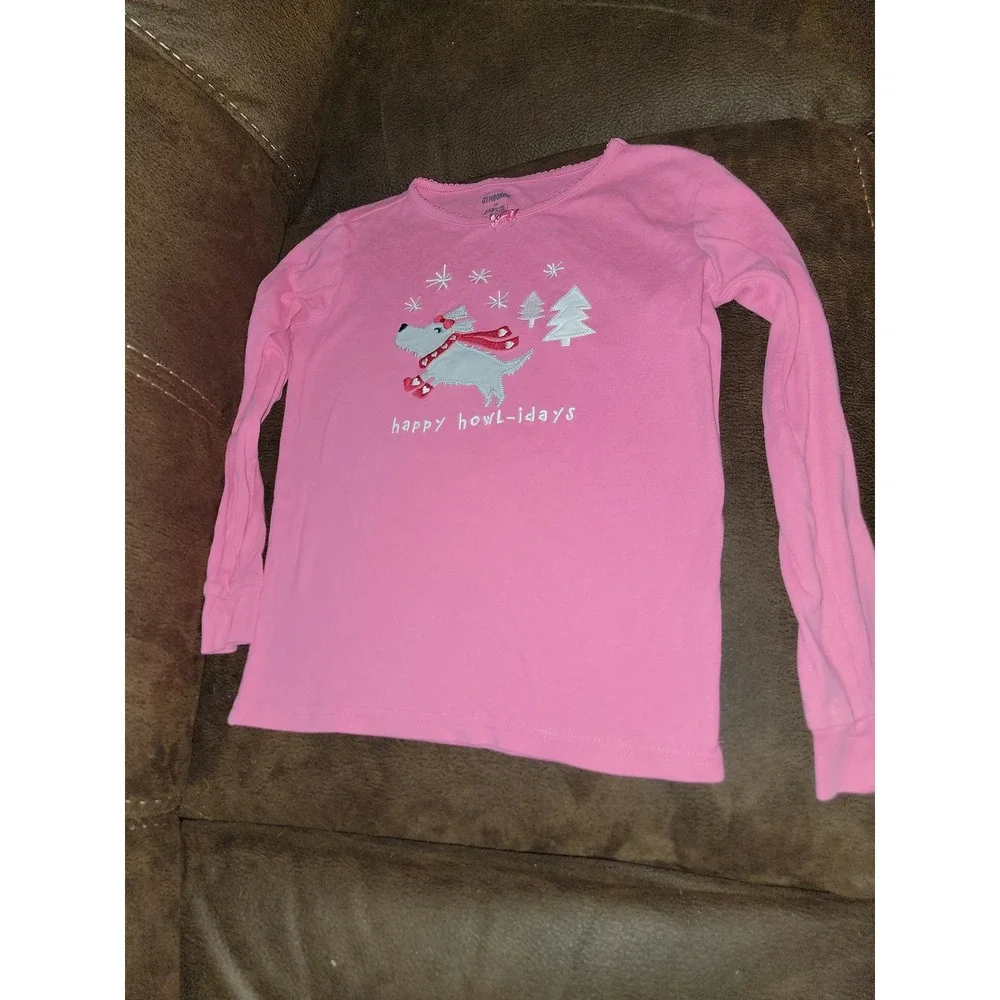 Gymboree‎ holiday Christmas dog tree pajamas happy howl days gymmies size 10